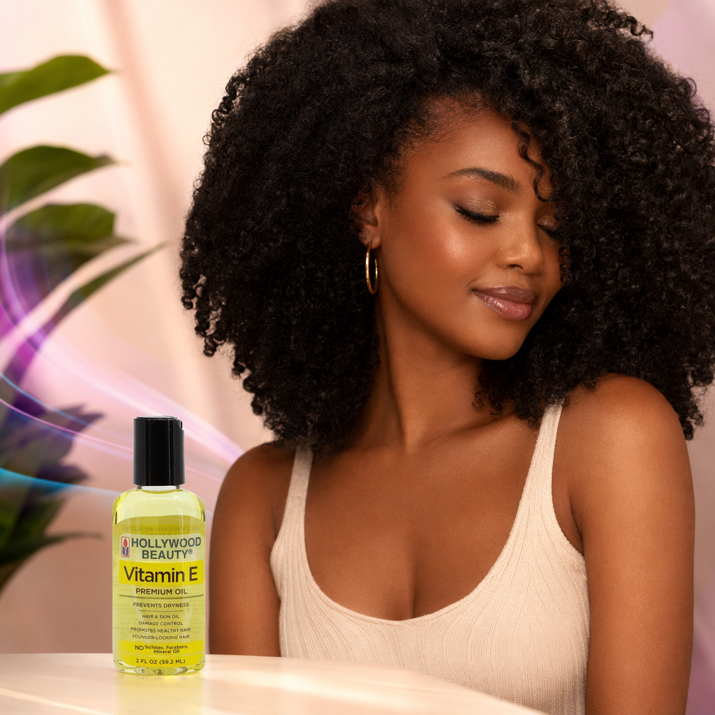 HOLLYWOOD BEAUTY Vitamin E Oil - result