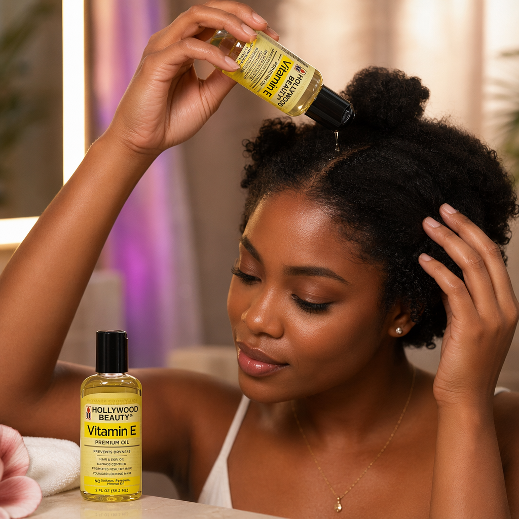 HOLLYWOOD BEAUTY Vitamin E Oil - usage