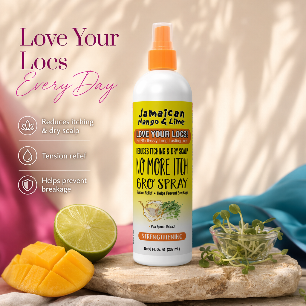 JAMAICAN MANGO & LIME No More Itch Gro Spray (16oz) - benefit