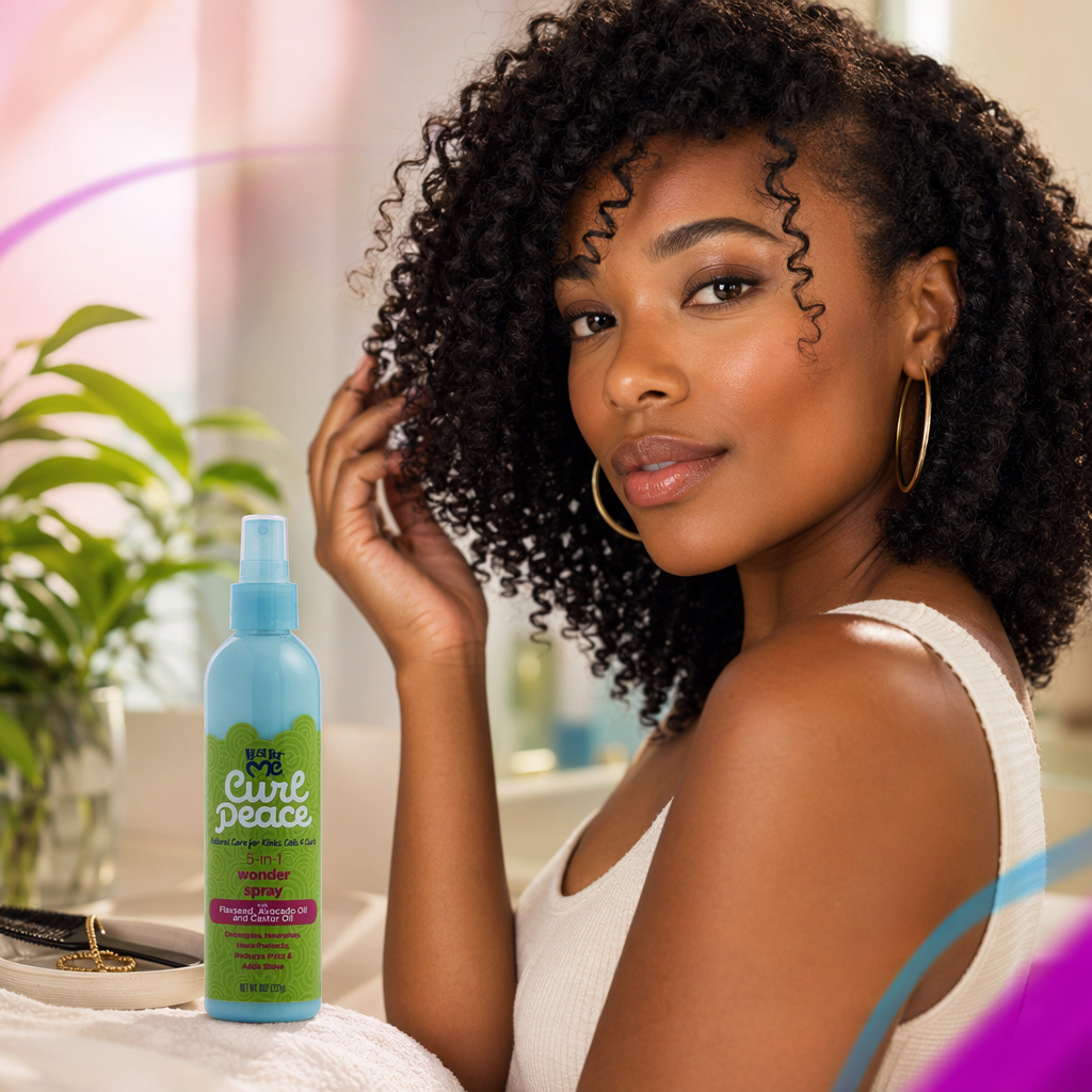JUST FOR ME Curl Peace 5-n-1 Wonder Spray (8oz) - result