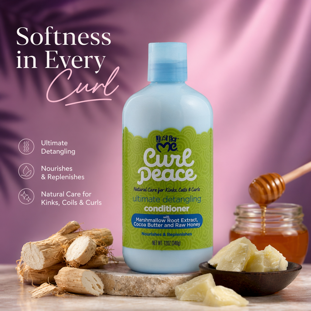 JUST FOR ME Curl Peace Ultimate Detangling Conditioner (12oz) - benefit