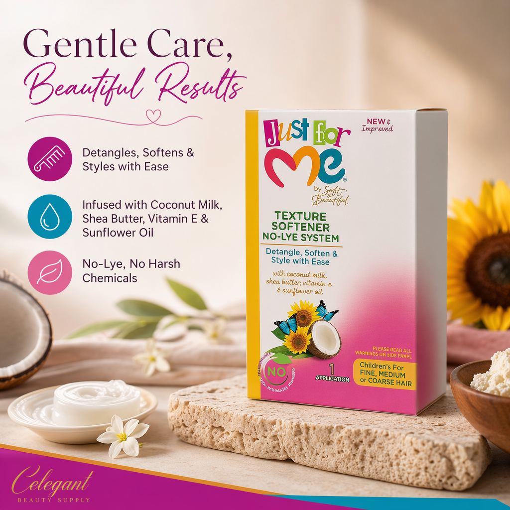 JUST FOR ME No-Lye Conditioning Texture Softener Kit - benefit