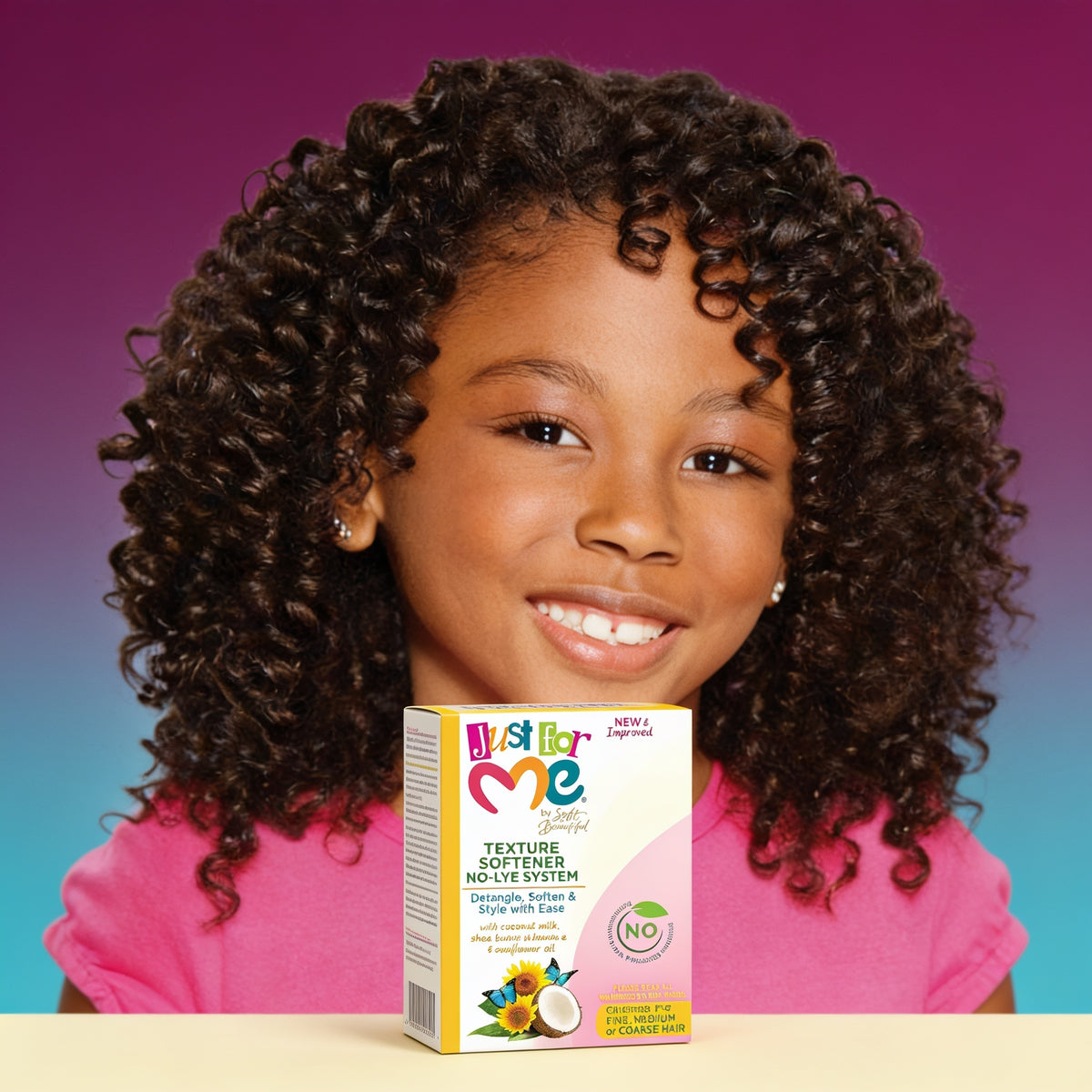just for me no lye conditioning texture softener kit result