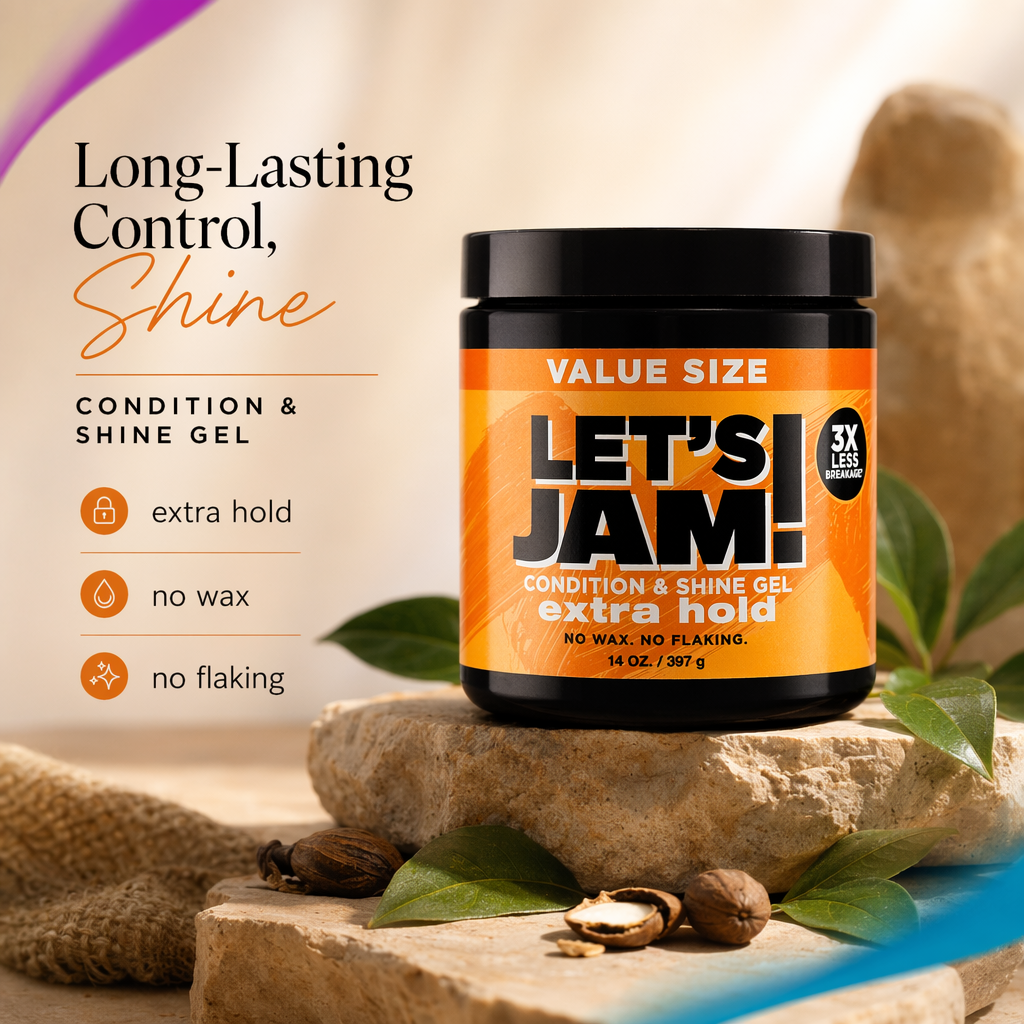 LET'S JAM Shining Gel Extra Hold (14oz) - benefit