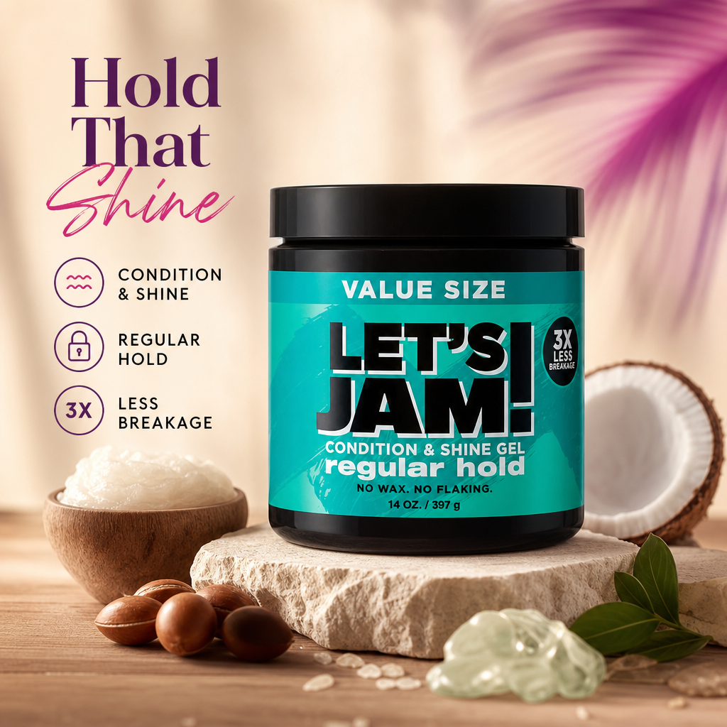 LET'S JAM Shining Gel Regular Hold (14oz) - benefit