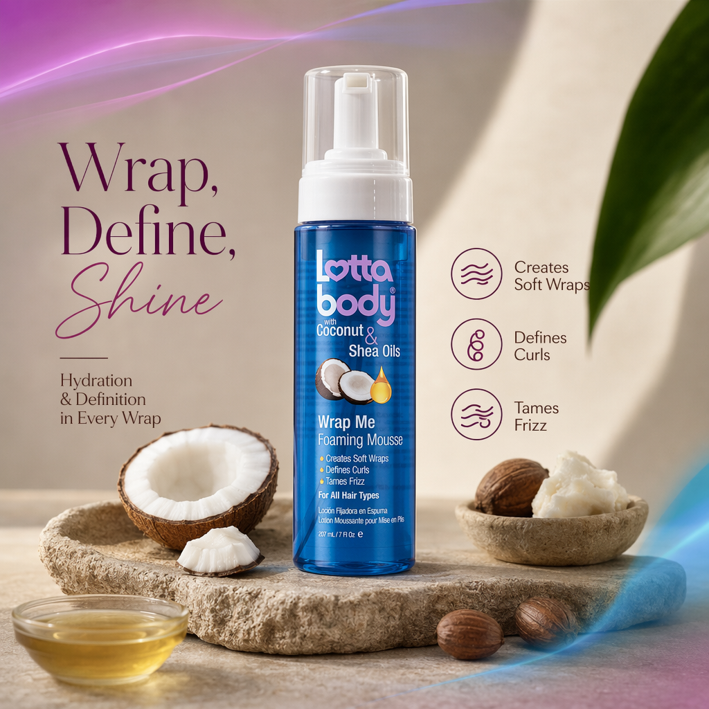 LOTTABODY Coconut & Shea Oils Foaming Mousse (7oz) - benefit