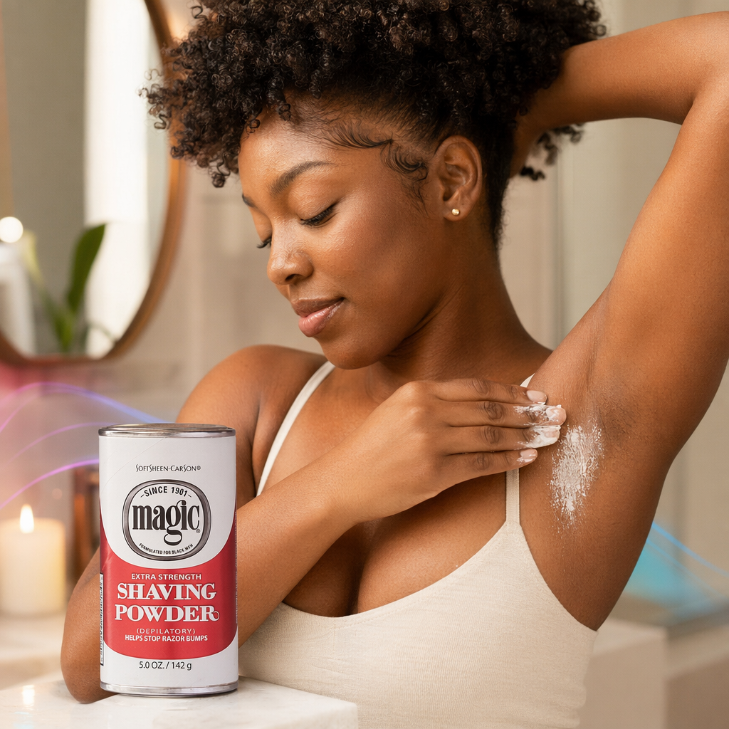 MAGIC Shaving Powder Extra Strength [Red] (5oz) - usage