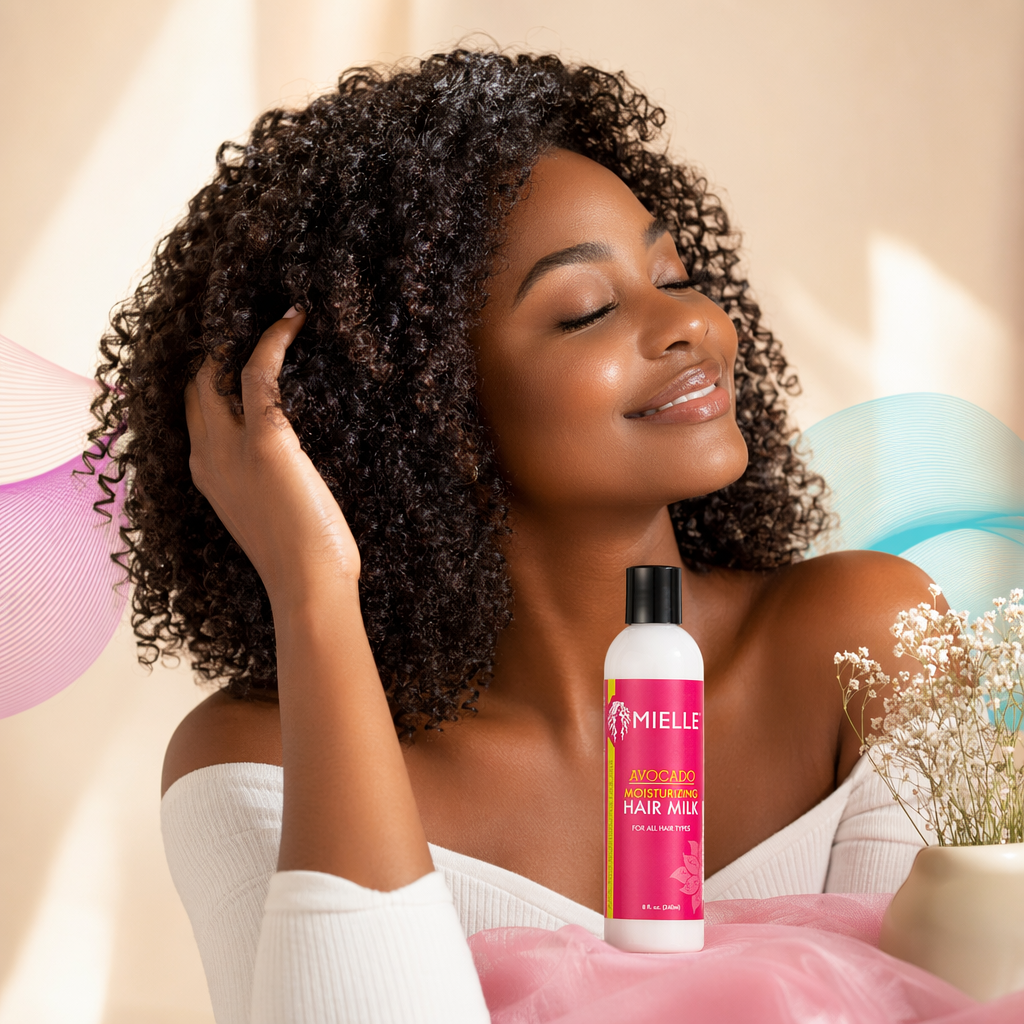 MIELLE Avocado Moisturizing Hair Milk (8oz) - result