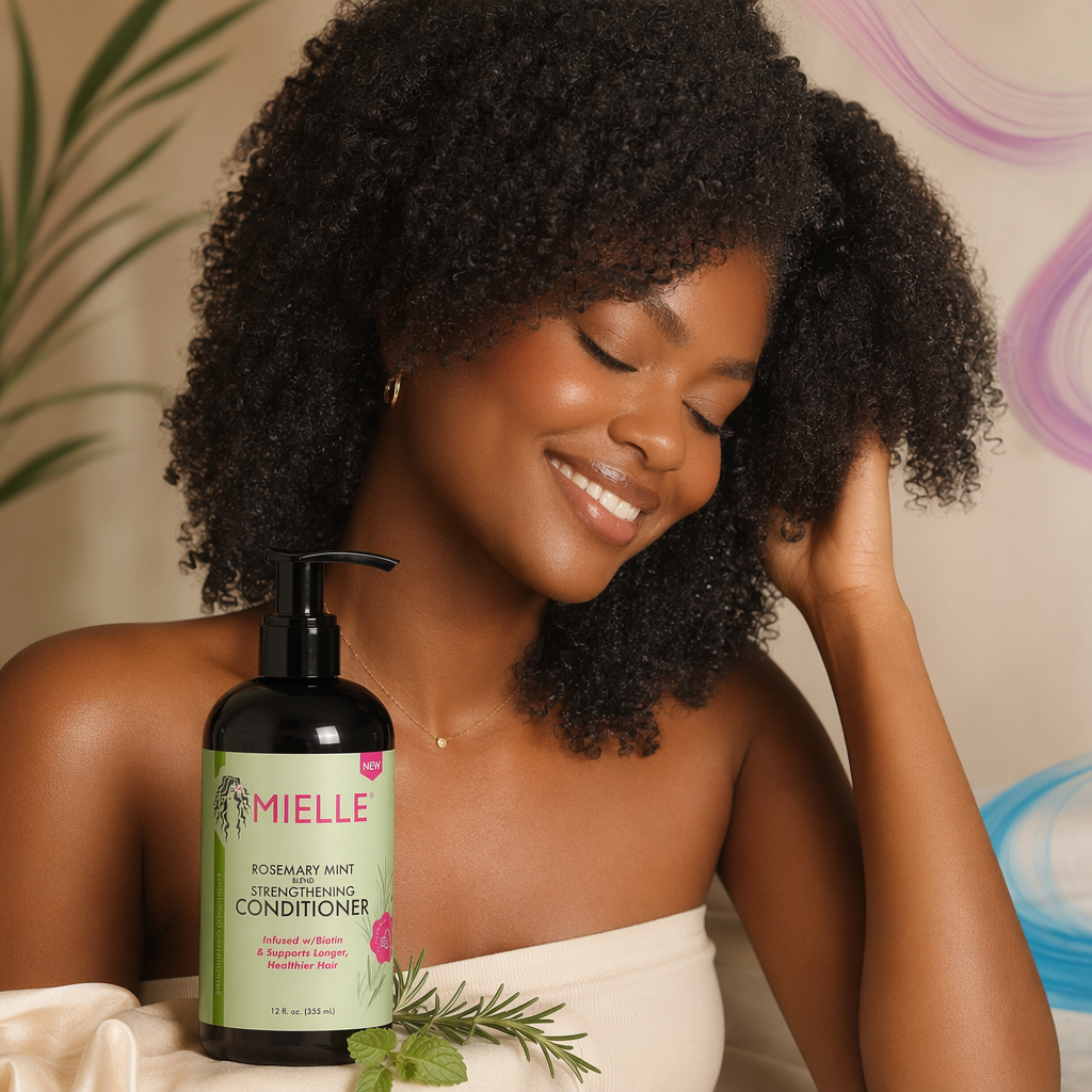 MIELLE Rosemary Mint Strengthening Conditioner (12oz) - result