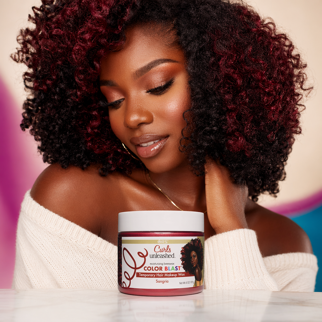 ORS Curls Unleashed Color Blast Temporary Hair Makeup Wax (6oz) - result