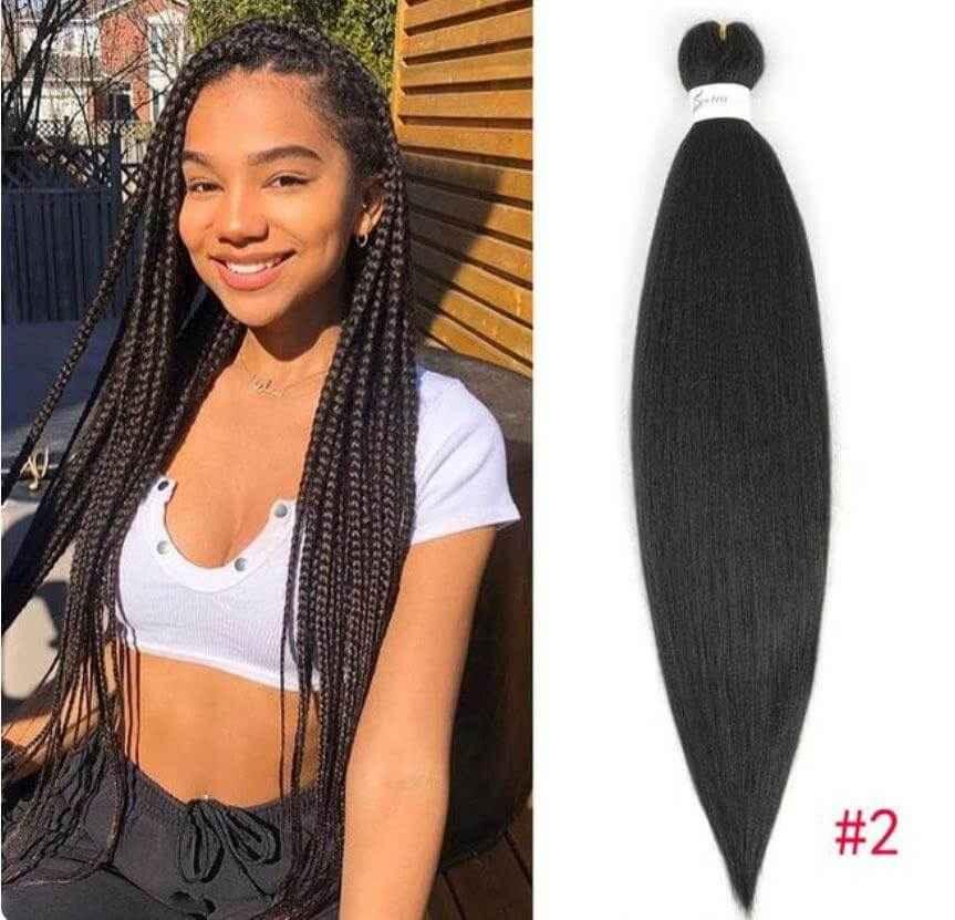 (5 Packs ) 26 Inches Long Easy Braid Synthetic Hair Extensions 3.2 oz (90g) - Celegant Beauty