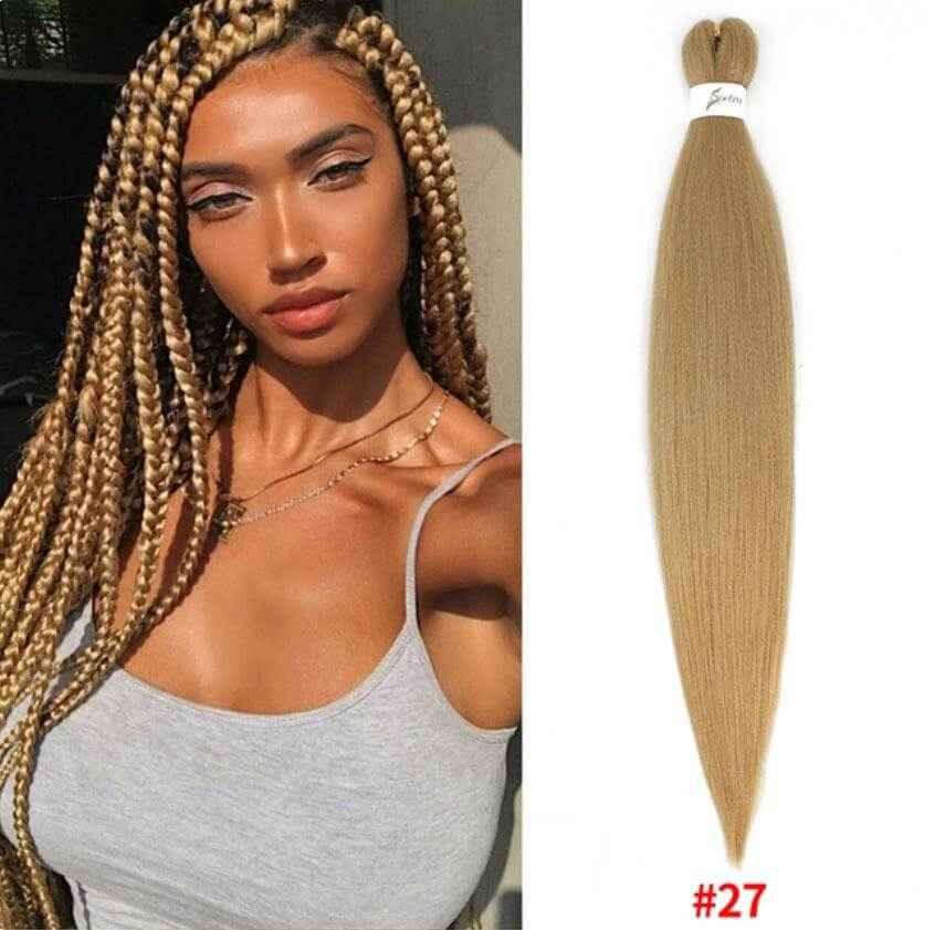 (5 Packs ) 26 Inches Long Easy Braid Synthetic Hair Extensions 3.2 oz (90g) - Celegant Beauty