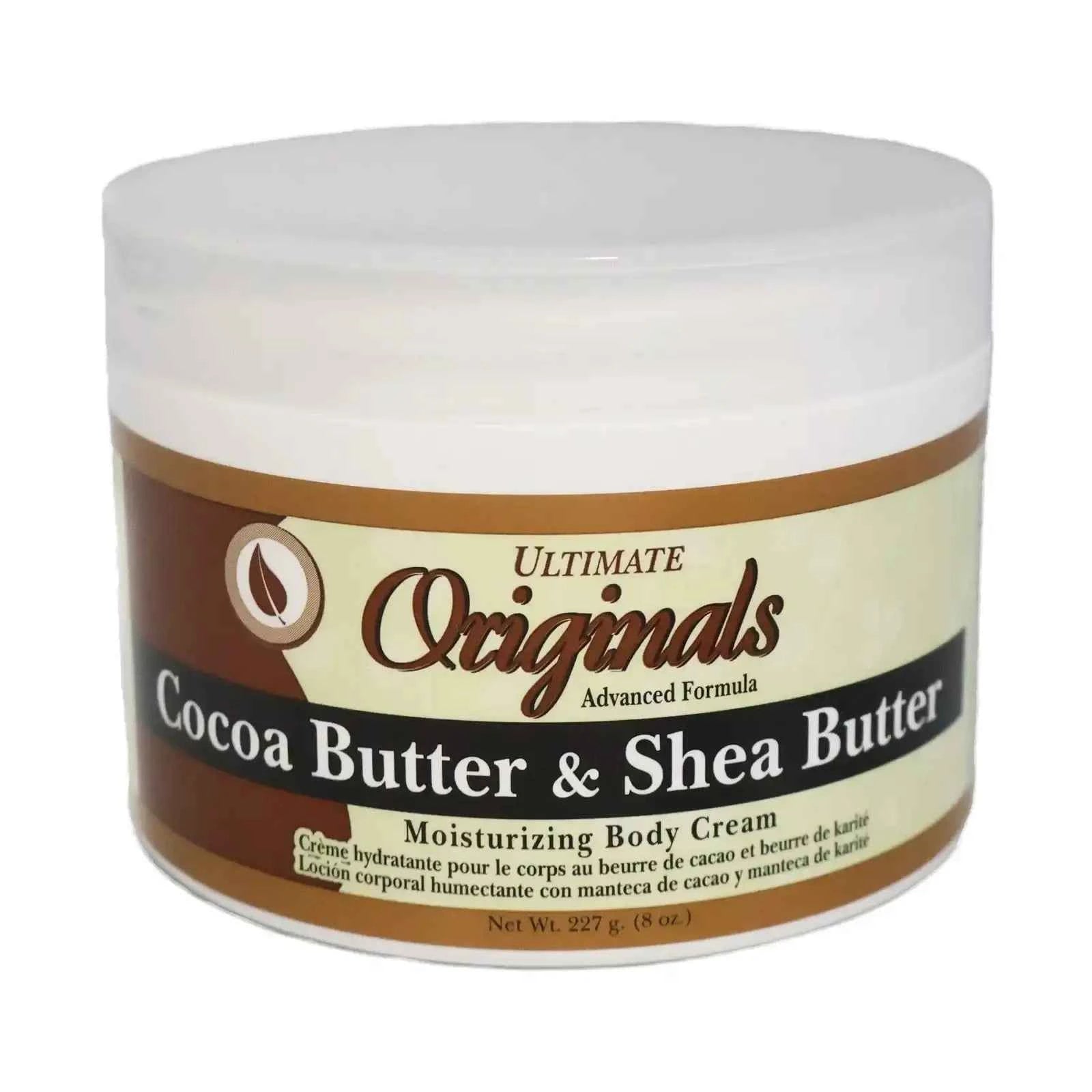 AFRICA'S BEST Ultimate Originals Cocoa & Shea Butter Body Cream (8oz)