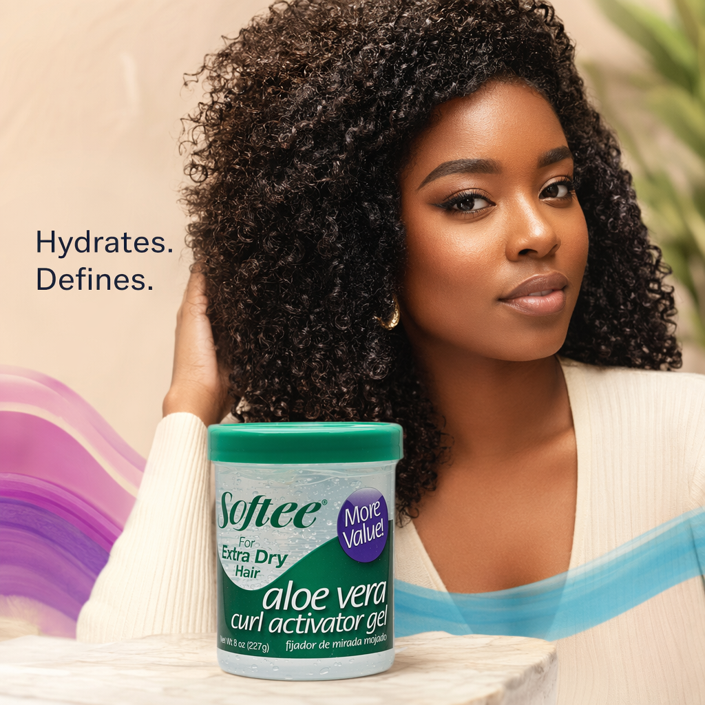 SOFTEE Aloe Vera Curl Activator Gel [Extra Dry] - result