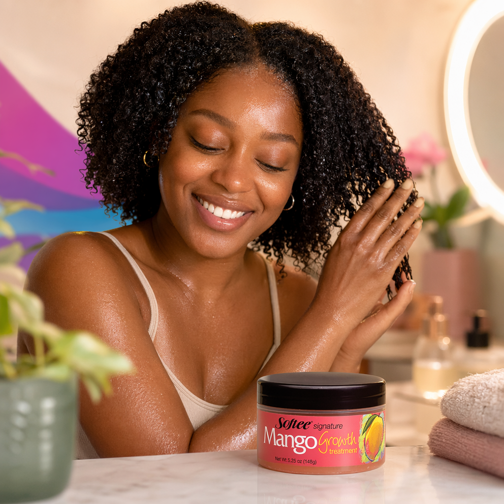 SOFTEE Signature Mango Growth Treatment (5.25oz) - usage
