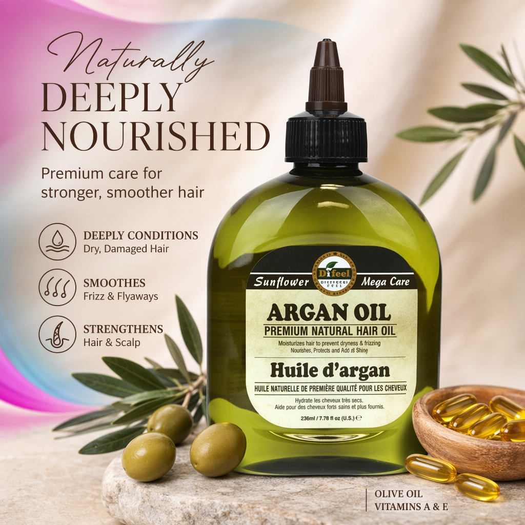 SUNFLOWER Difeel 99% Natural Blend Premium Hair Oil (7.78oz) - benefit