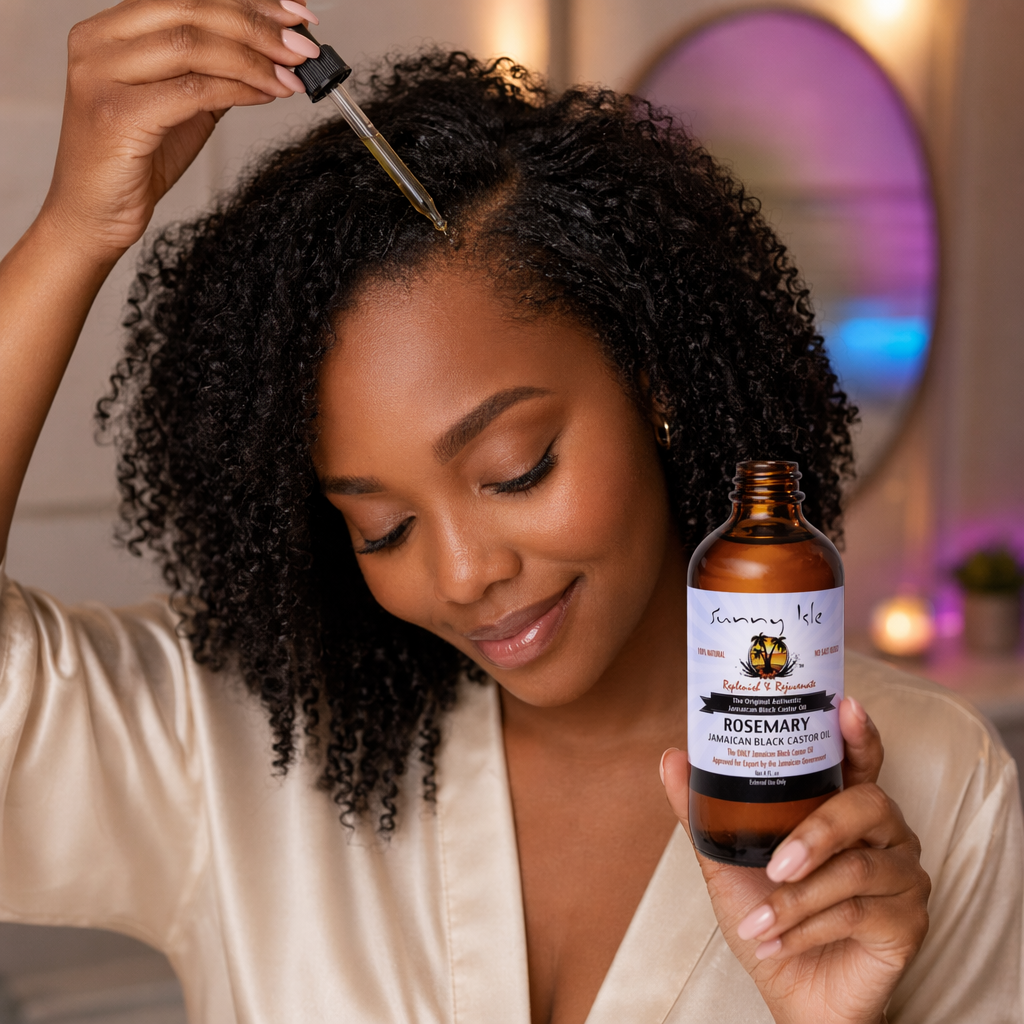 SUNNY ISLE Jamaican Black Castor Oil [Rosemary] - usage