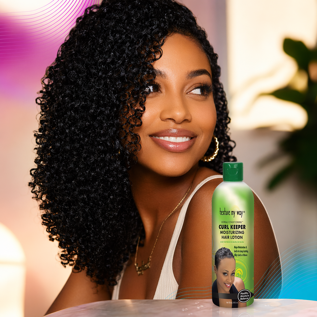 TEXTURE MY WAY Curl Keeper Hair Lotion (12oz) - result