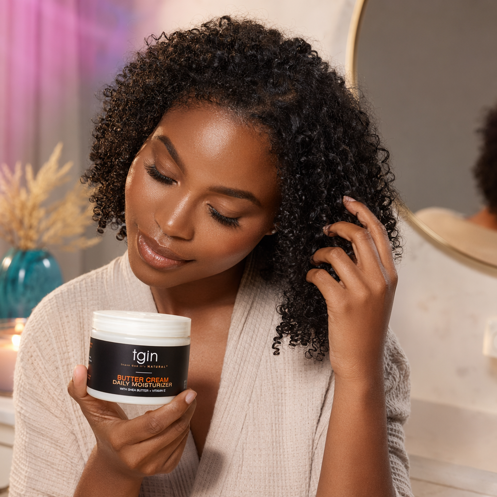 TGIN BUTTER CREAM Daily Moisturizer (12oz) - usage