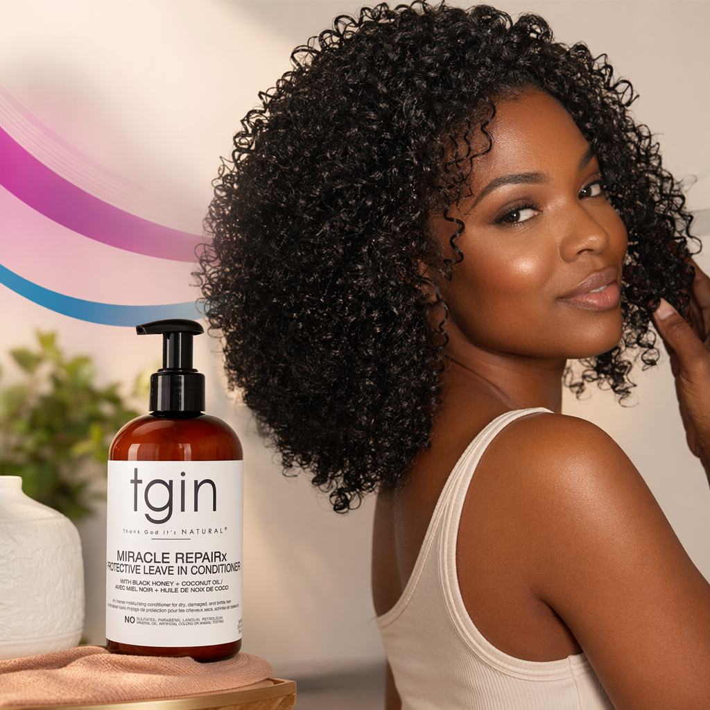 TGIN MIRACLE REPAIRX Protective Leave in Conditioner (13oz) - result