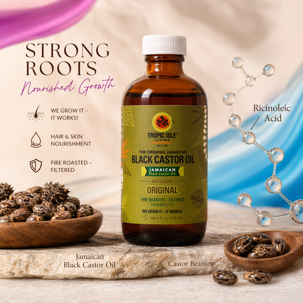 TROPIC ISLE LIVING Jamaican Black Castor Oil Original - benefit