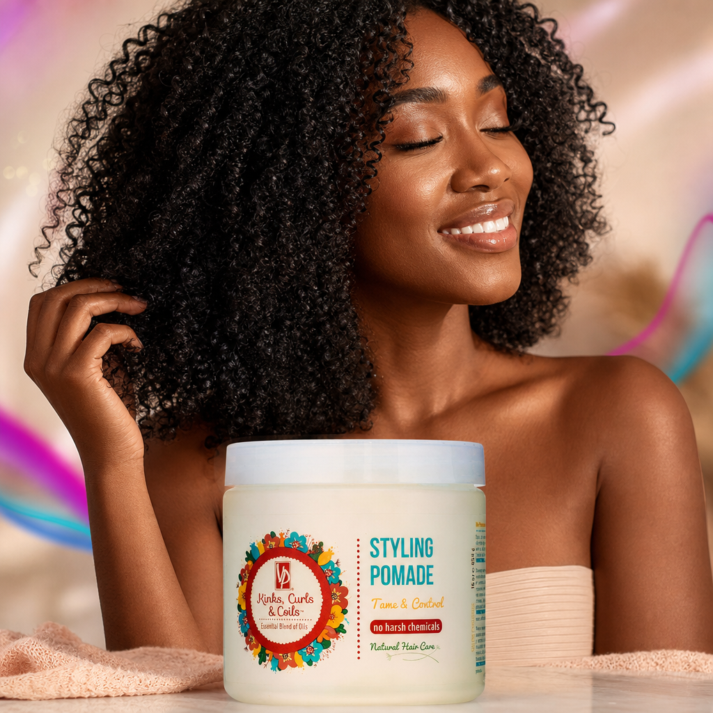 VITALE PRO Kinks, Curls & Coils Styling Pomade (16oz) - result