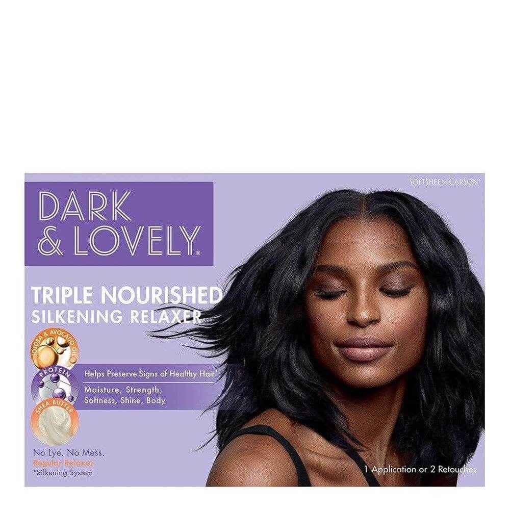 DARK AND LOVELY Triple Nourished Silkening Relaxer Kit