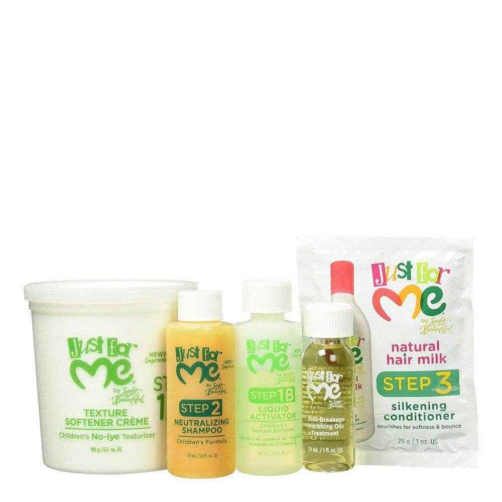 JUST FOR ME No-Lye Conditioning Texture Softener Kit
