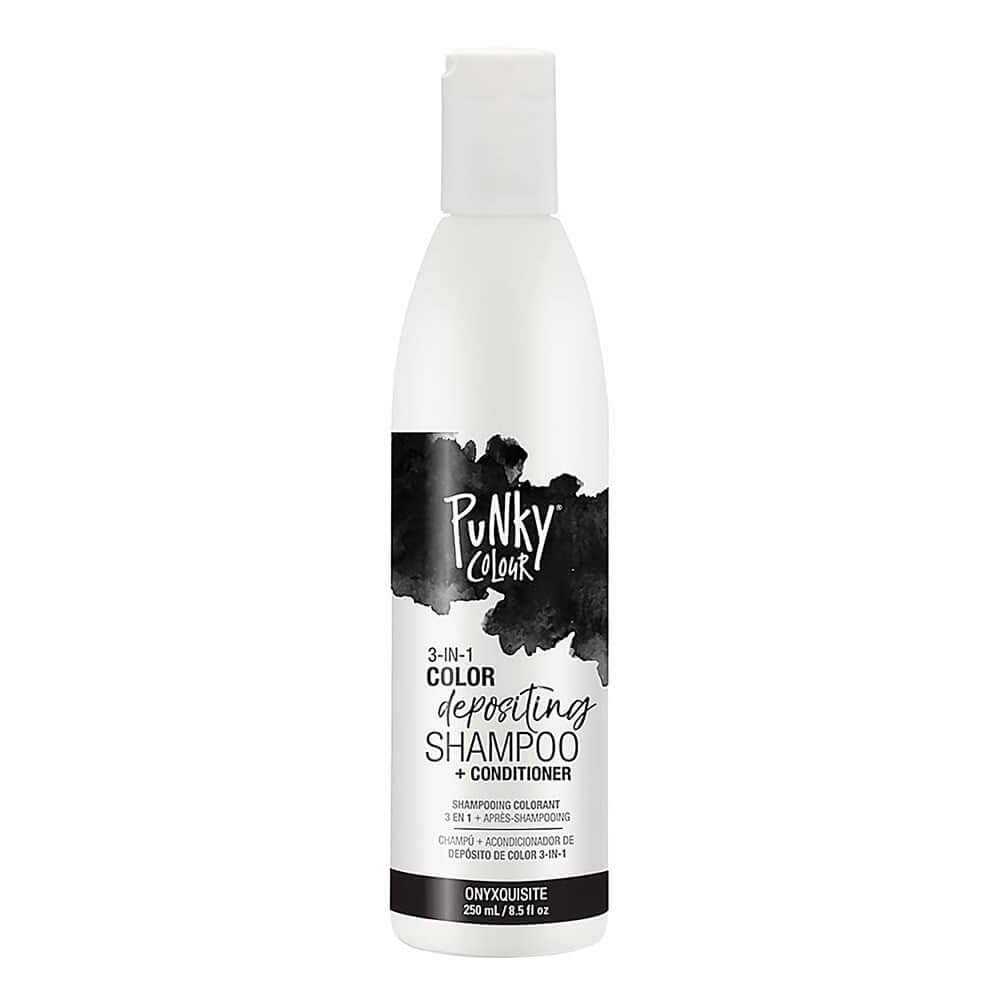 PUNKY COLOUR 3-in-1 Color Depositing Shampoo + Conditioner (8.5oz/250ml) bottle on a white background.